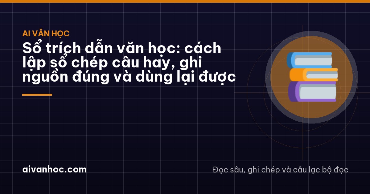 Top-down view of a wooden desk in a small Hanoi apartment, hands copying into a blank notebook with a fountain pen beside a closed hardcover, warm lamp light, deep indigo tones